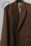 HED MAYNER Retractable Double Breasted Jacket J23_BRW/HDTH Brown PHM2