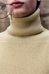 HED MAYNER Turtleneck Pullover K05_YLW Yellow PHM4