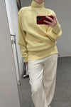 HED MAYNER Turtleneck Pullover K05_YLW Yellow PHM4