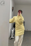 HED MAYNER Turtleneck Pullover K05_YLW Yellow PHM4