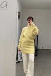 HED MAYNER Turtleneck Pullover K05_YLW Yellow PHM4