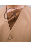 HED MAYNER V-neck buttoned wool jacket comfortable J21_CML/WO