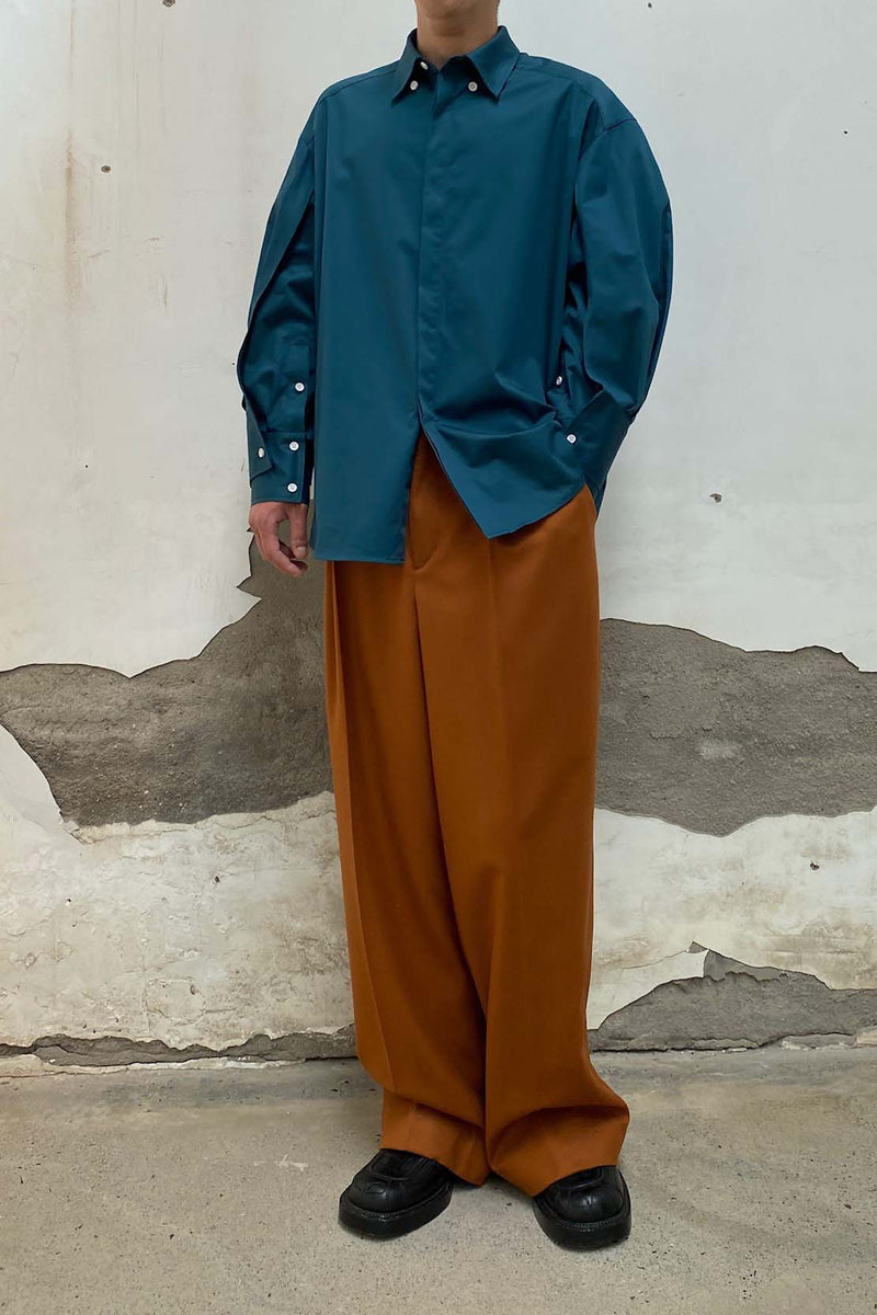 HED MAYNER ELONGATED WIDE PANTS RUST XS