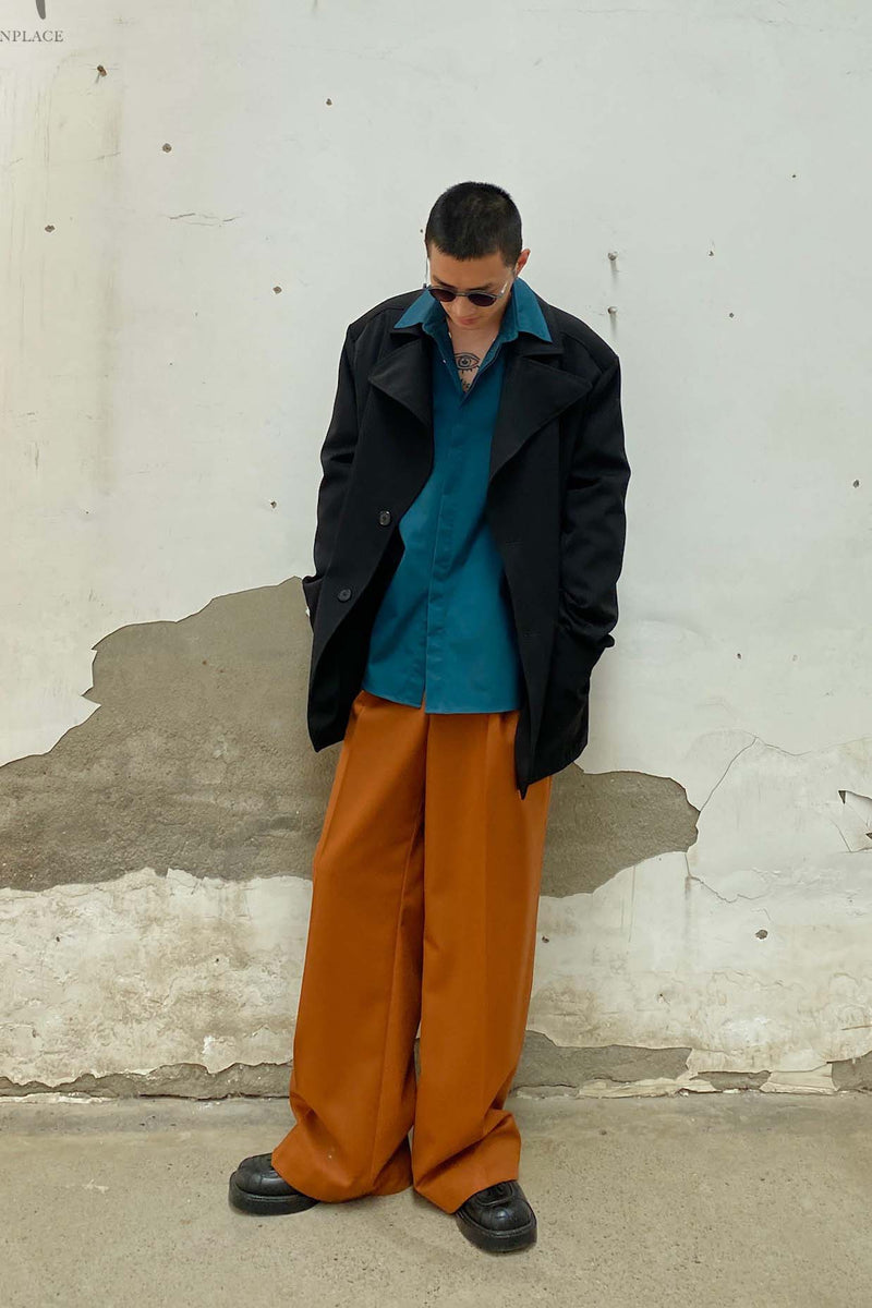 HED MAYNER trousers P43_RUST/WO rust