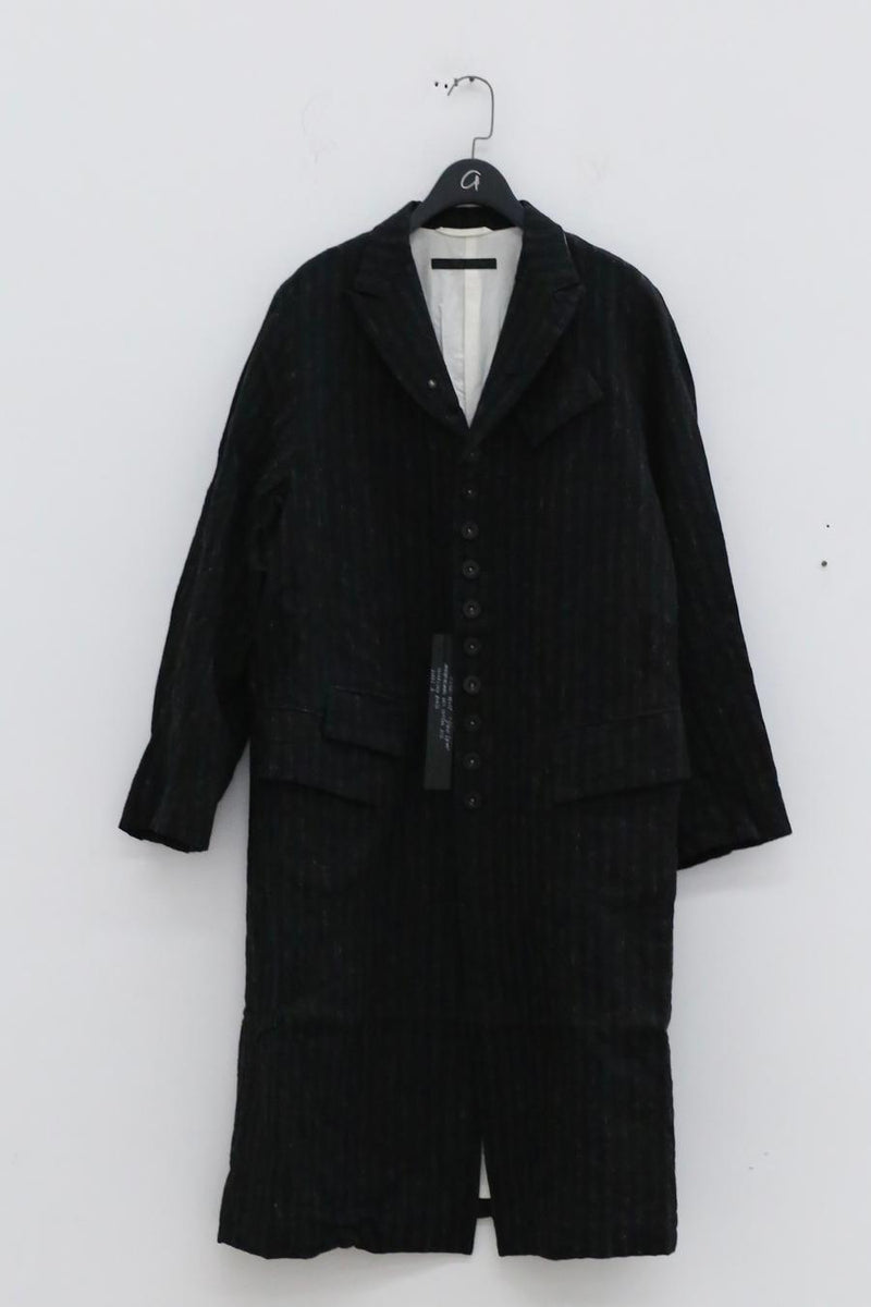 ジャケット・アウター klasica 22AW INKBLACK OLD COAT KLASICA ink color striped wool jacket 22C-45LCT