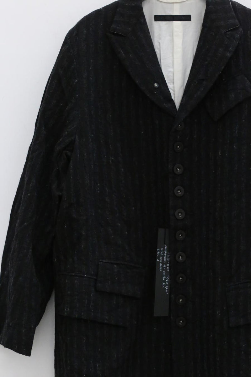 ジャケット・アウター klasica 22AW INKBLACK OLD COAT KLASICA ink color striped wool jacket 22C-45LCT
