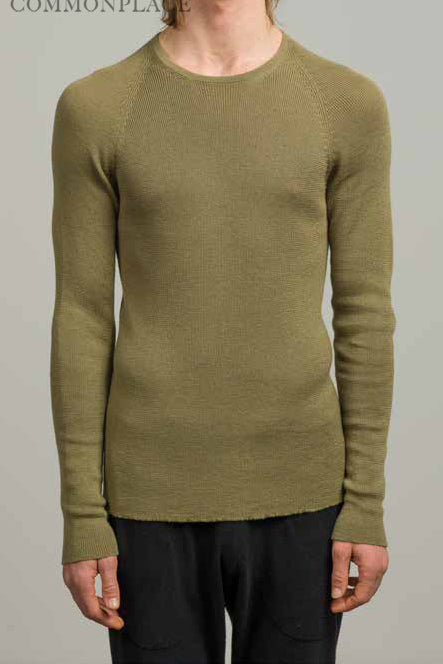 Label Under Construction round neck warm sweater YMSW53 PS