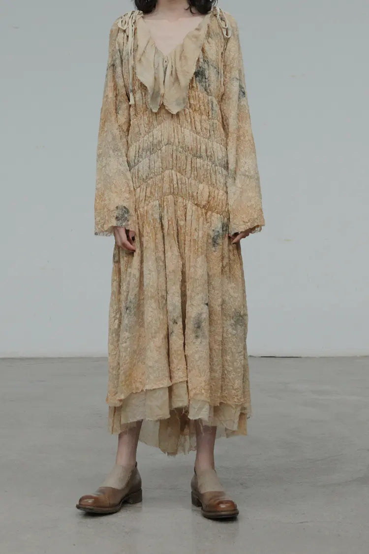 MUTEDANCE hand dyed silk dress MD20FW11