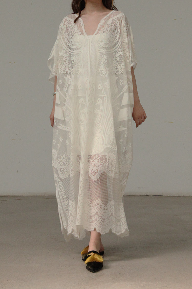 Mame kurogouchi MM21SS DR002 curtain lace dress