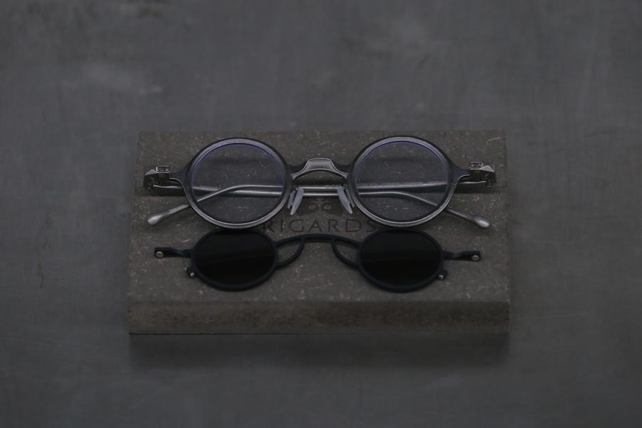 RIGARDS*ZIGGY CHEN Vintage Gray Black Frame Gray Lens Glasses RG1911CU