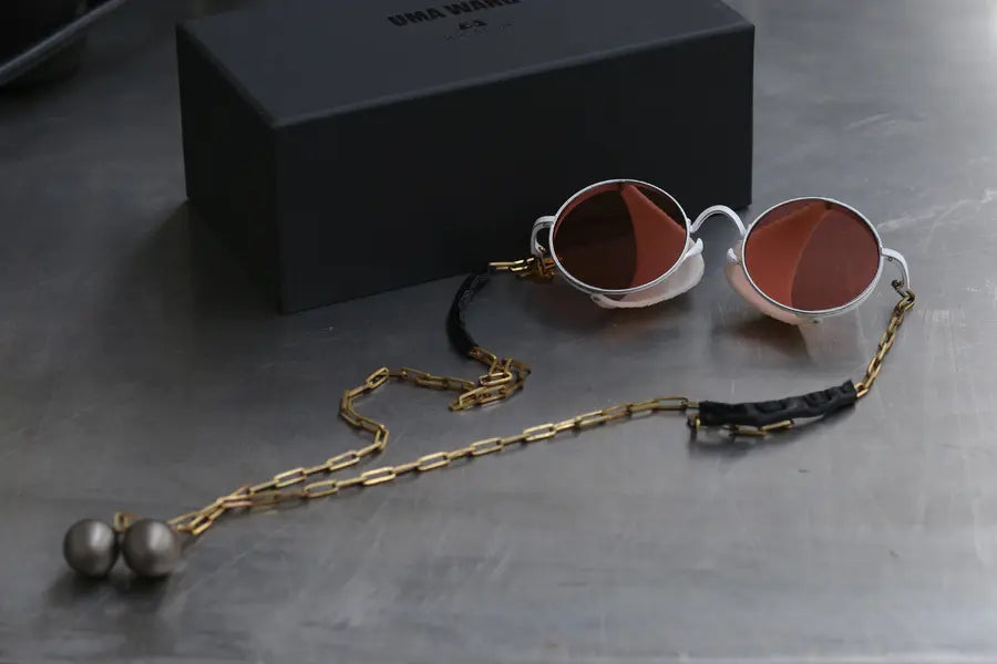 Rigards X UMA WANG Joint RG00UW4 Series Collection Beaded Sunglasses R