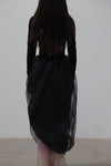 SWAYING/KNIT Organza Swivel Dress SW212LS17 Black PS30