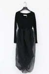 SWAYING/KNIT Organza Swivel Dress SW212LS17 Black PS30