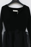 SWAYING/KNIT Organza Swivel Dress SW212LS17 Black PS30