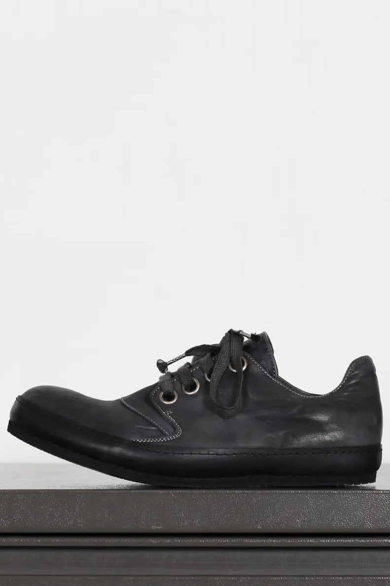 A1923 Kangaroo leather lace-up flat low-top sports shoes Handmade in I A1923 Kangaroo leather lace-up flat low-top sports shoes Handmade in I