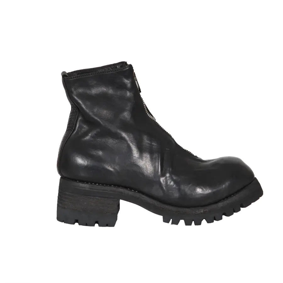 Guidi front zipper boots black PL1VW