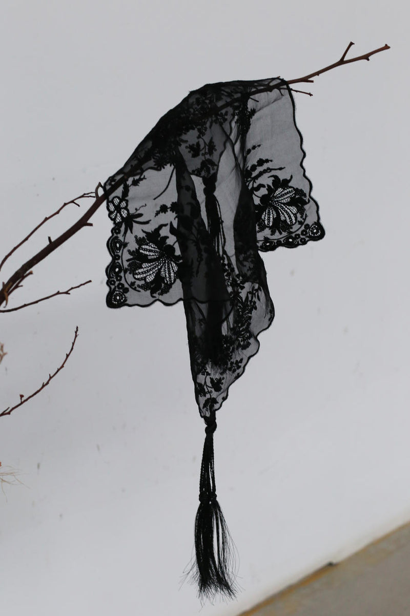 Mame kurogouchi MM21SS AC305 floral embroidered scarf