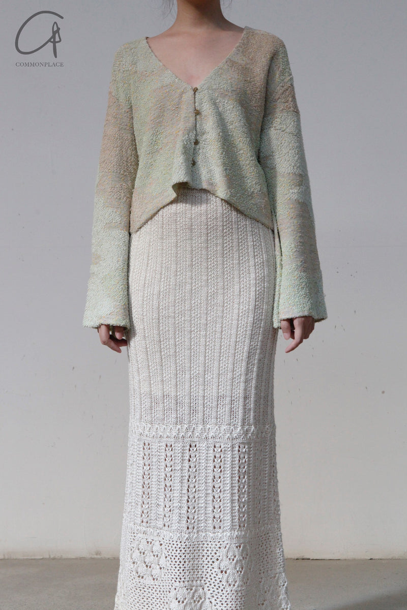 mame kurogouchi colorful fog knit cardigan MM22SS KN013