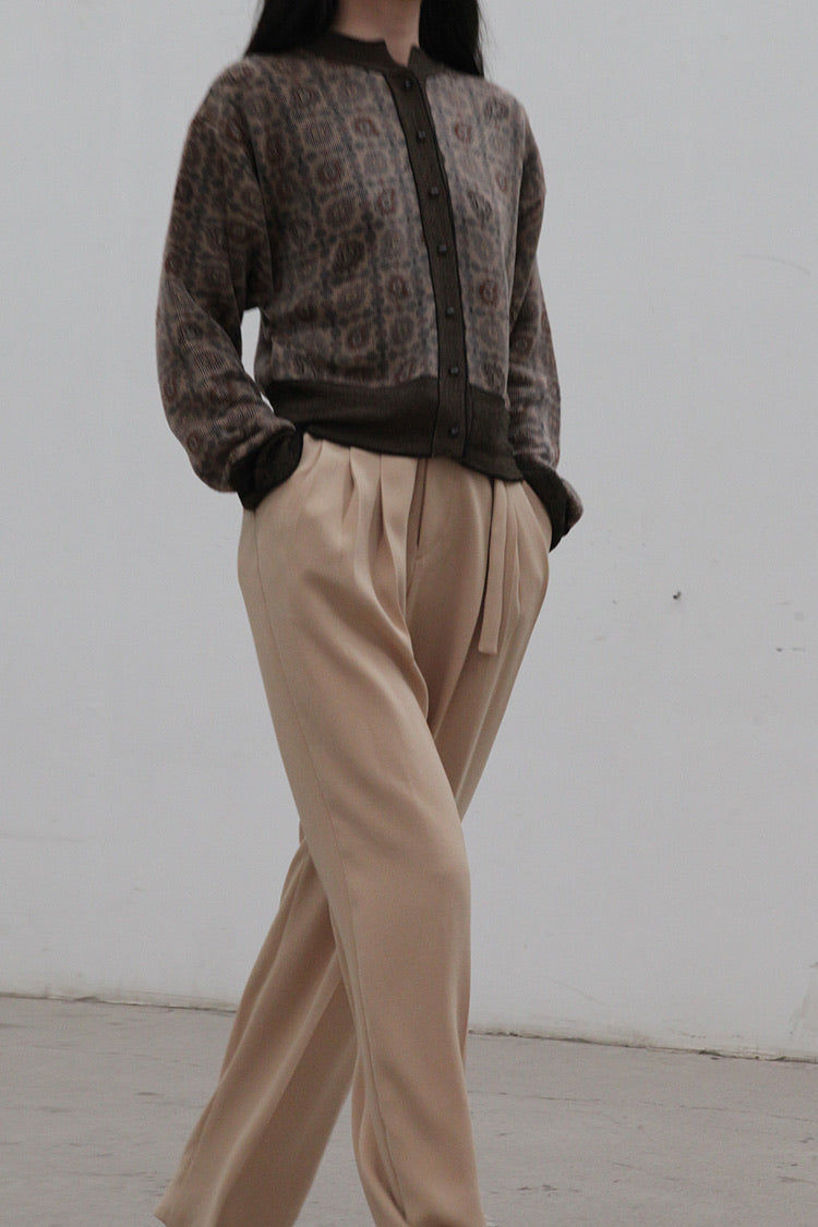 mame kurogouchi＊Belted Tapered Trousers-