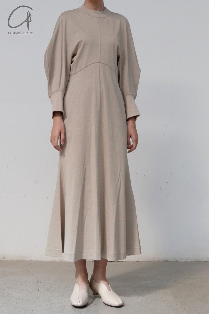 【最終値下げ】Mame Kurogouchi Crew Neck Dress 送料無料】別注 Double Jersey V－Neck
