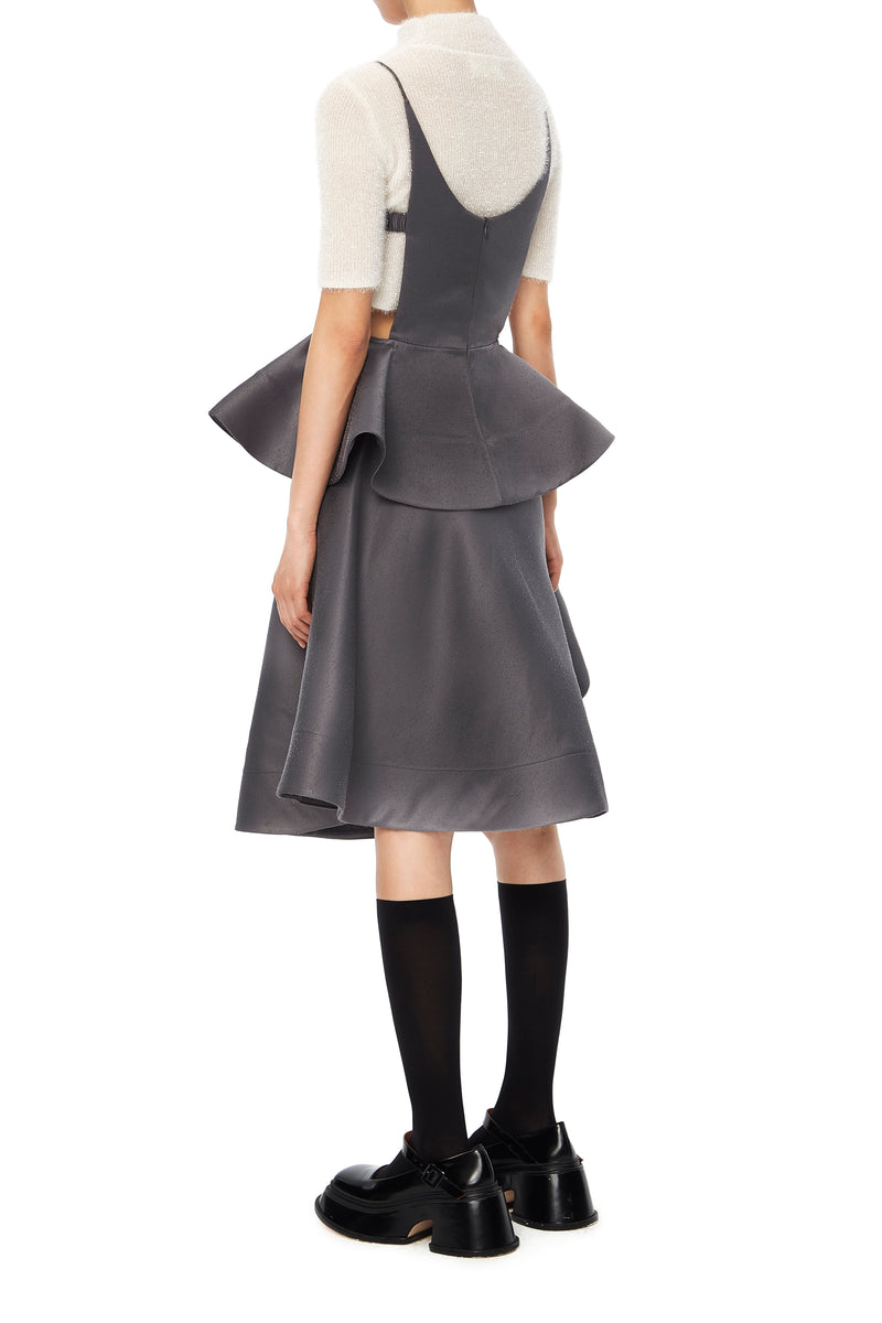新品 未使用 完売品 Shushutong リボンボリューム トップス SHUSHUTONG ruffle sling top aw21to02 grey