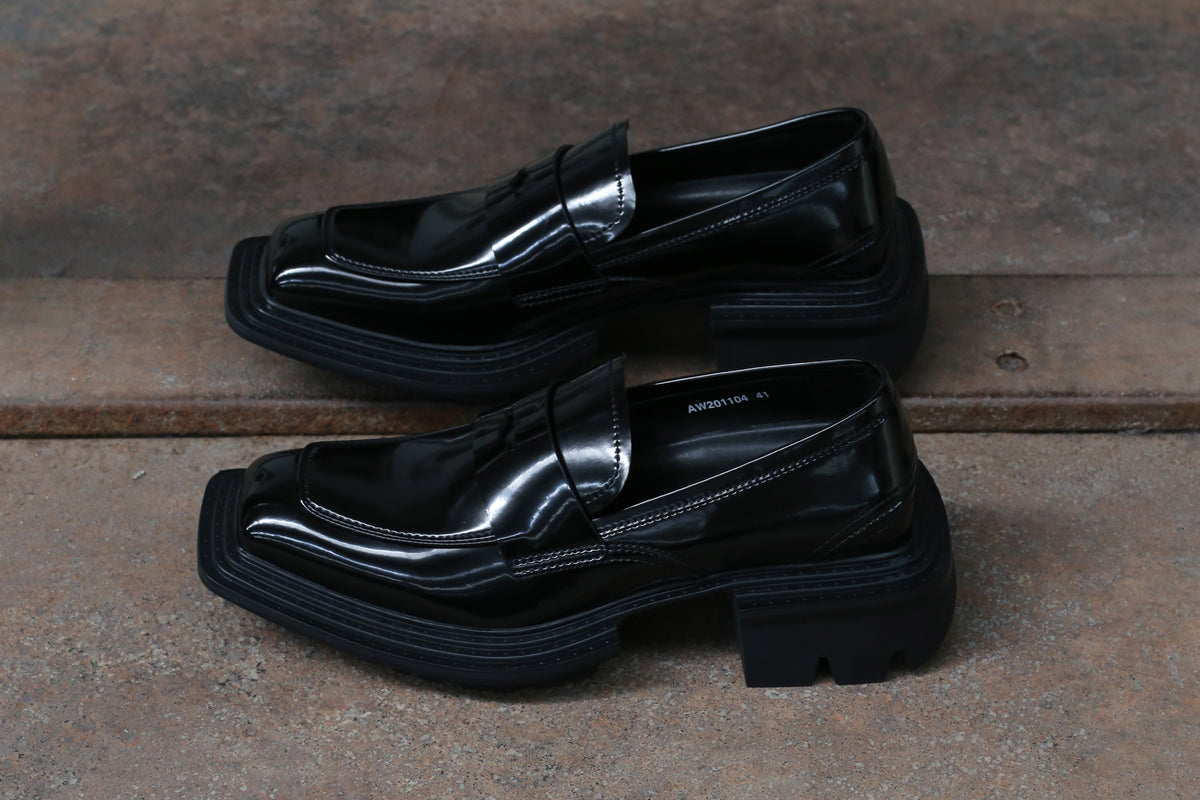 untitlab black non-slip derby shoes AW201104 PU3