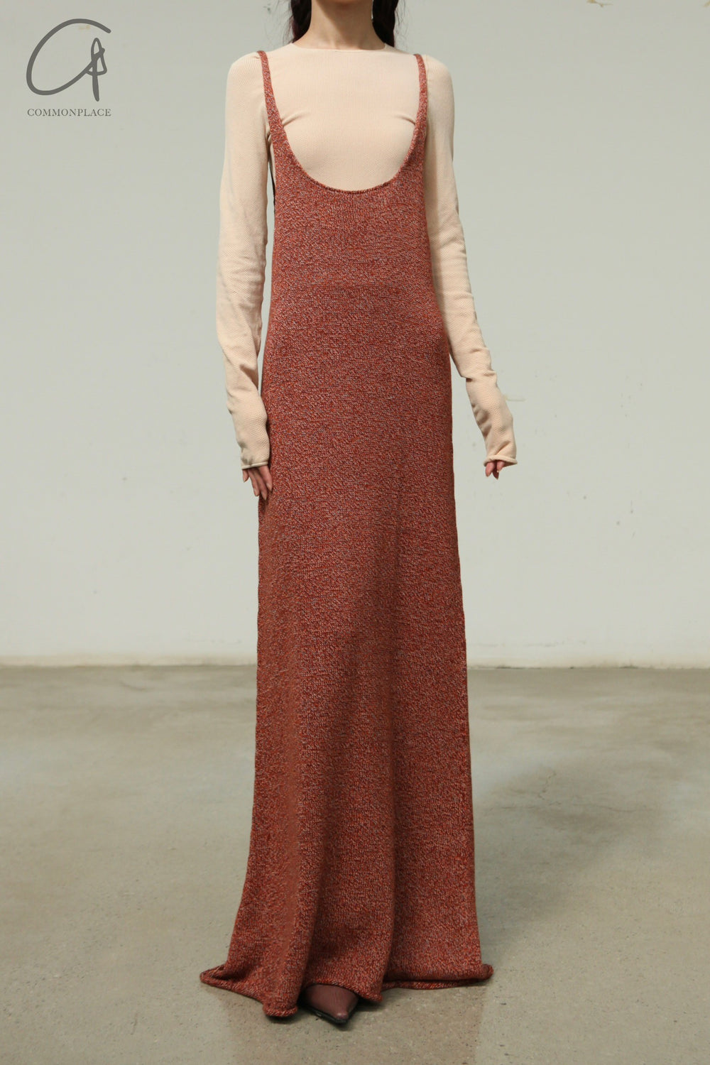 Baserange 24 Autumn/Winter Serra Dress Portugal BAS-KNSED-CO-AU24-XIUHUN Rust Mix S Baserange 24 Autumn/Winter Serra Dress Portugal BAS-KNSED-CO-AU24-XIUHUN Rust Mix S