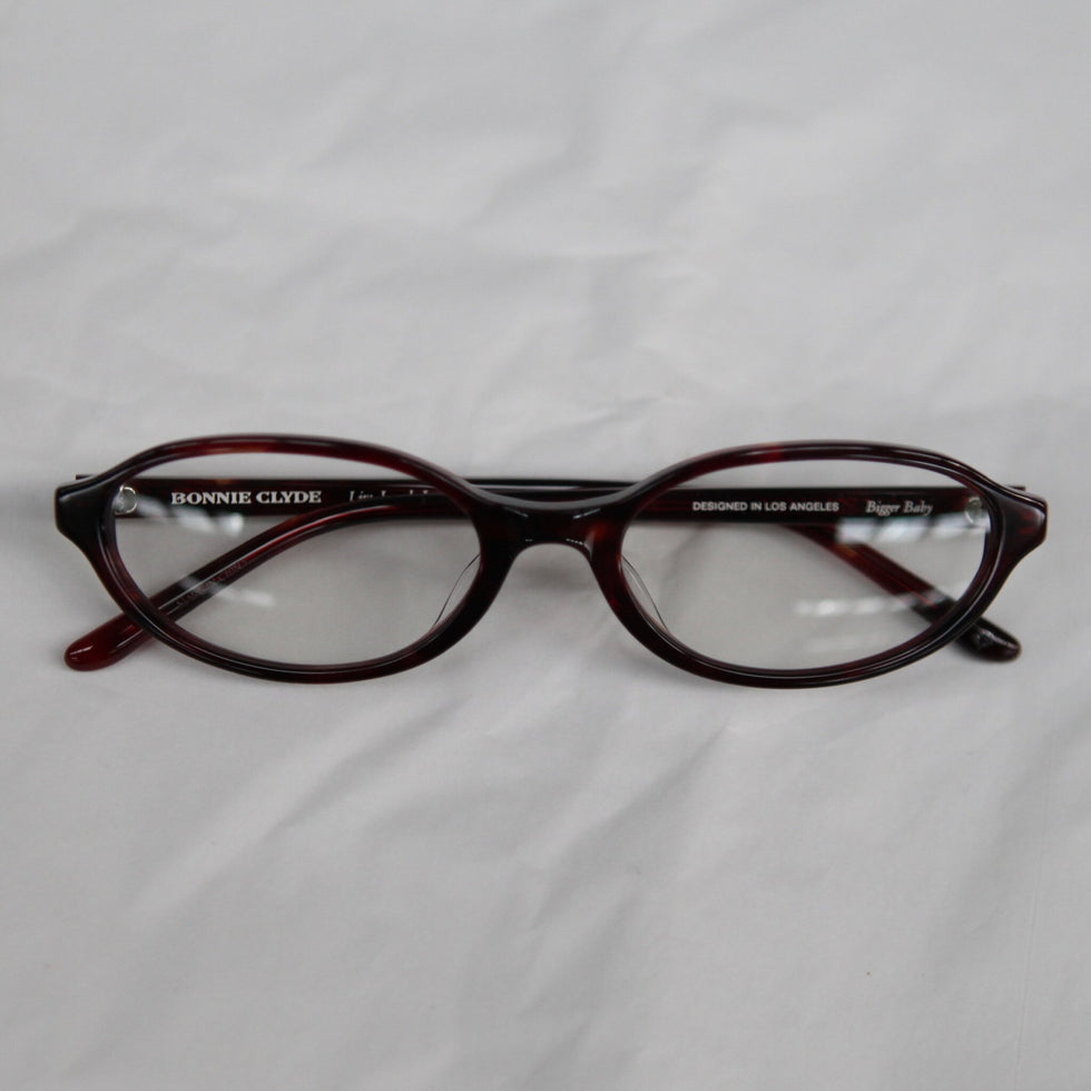 Bonnie Clyde Bigger Baby Glasses BC-BIGBRDCLR524 (Red Tortoise & Clear