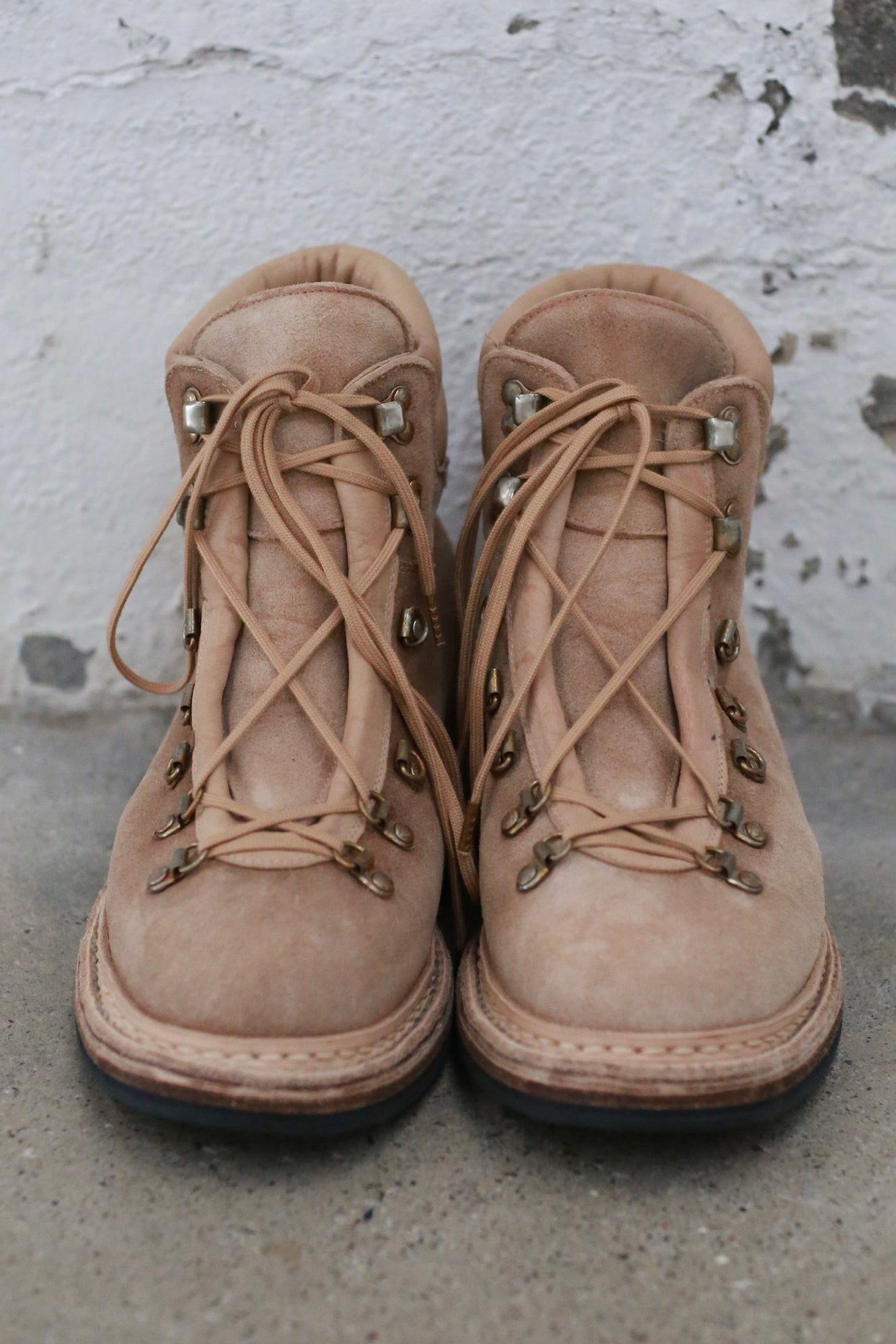 GUIDI Horse Full Grain Lined Hiking Boots Polished Leather 19 Italy Ar