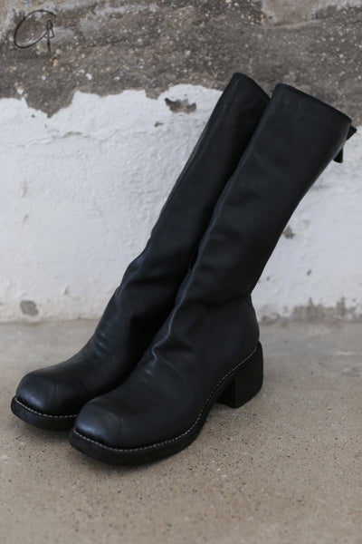 GUIDI High Heel Boots M86 サイズ39 Guidi Back Zip Boot M86 in Black at Worthwhile