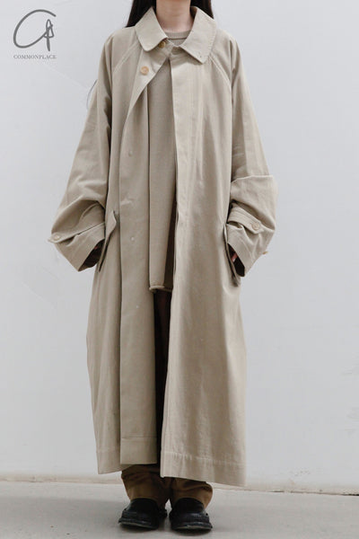 Hed Mayner trench coat ss22_O30_beg/DRL