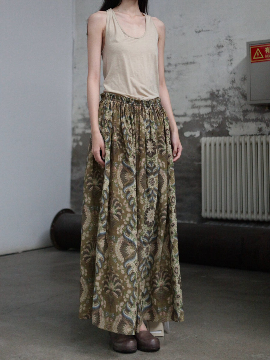 Spring Ite INTO THE EAST Spring/Summer 2026 Palm Scroll Ribbon Vest Dress ITE-E1J