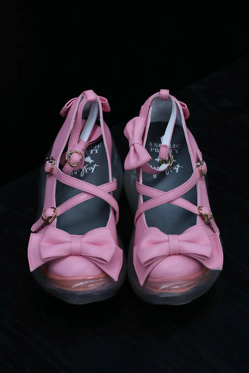 Jennyfax multi-strap platform shoes JFAW23SHOES04 pink PJF4