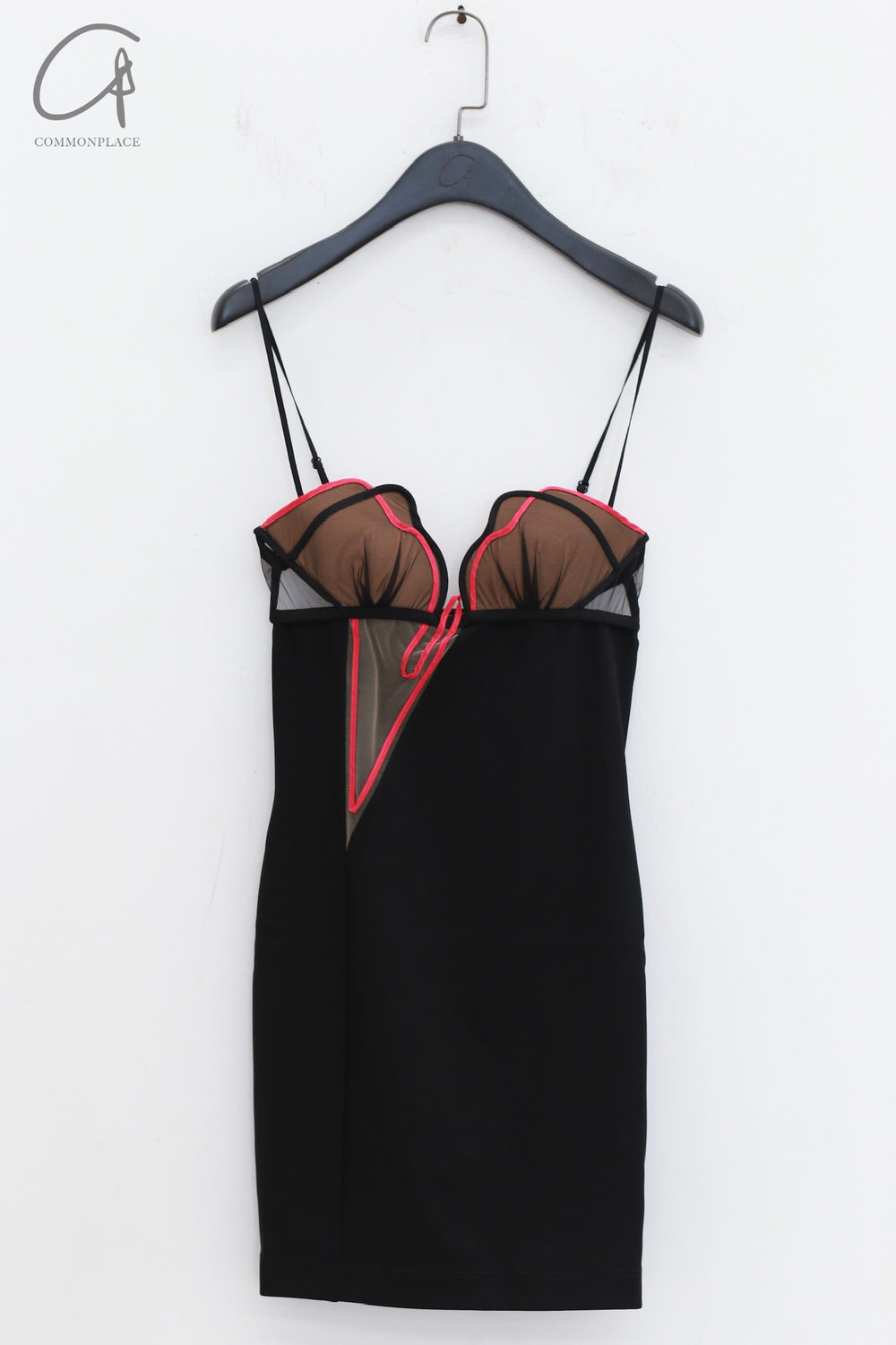 Nensi Dojaka Cutout Mini Dress Albania ND-NDSS24DR189-HSH Black/Fuchsia M / Black/Fuchsia