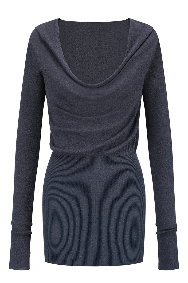 OUDE WAAG Spring/Summer 2026 Draped Neckline Ruffled Textured Knit Min