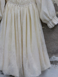 Peng 25 Autumn/Winter Layered Double Dress PT-PTW25C09-BEIGE