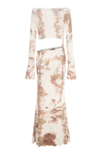 Peng Tai 24 Autumn and Winter Asymmetric Flared Long Dress PT-PTW24C08-3