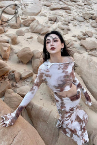 Peng Tai 24 Autumn and Winter Asymmetric Flared Long Dress PT-PTW24C08-3
