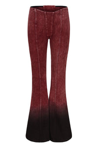 PengTai 24 Autumn and Winter Gradient Dyed Denim Flared Pants PT-PTW24D03-2-HJH