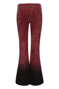 PengTai 24 Autumn and Winter Gradient Dyed Denim Flared Pants PT-PTW24D03-2-HJH
