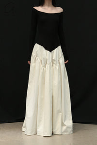 Peng Tai 24 Autumn and Winter One Shoulder Maxi Dress PT-PTW24C03-2