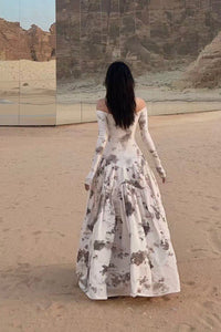 Peng Tai 24 Autumn and Winter One Shoulder Maxi Dress PT-PTW24C03-3