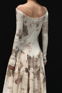 Peng Tai 24 Autumn and Winter One Shoulder Maxi Dress PT-PTW24C03-3