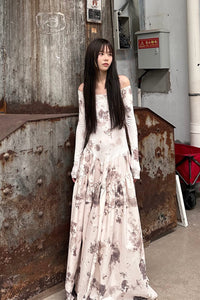 Peng Tai 24 Autumn and Winter One Shoulder Maxi Dress PT-PTW24C03-3