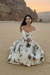 Peng Tai 24 Autumn and Winter One Shoulder Maxi Dress PT-PTW24C03-3