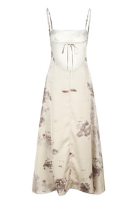 Peng Tai 24 Autumn and Winter Printed Pleated Maxi Dress PT-PTW24C09-1