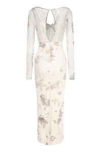 Peng Tai 24 Autumn and Winter Printed Pleated Midi Dress PT-PTW24C10-3