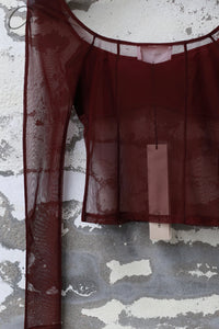 PengTai 24 Autumn and Winter Velvet Mesh Long Sleeve Top PT-PTW24A02-3