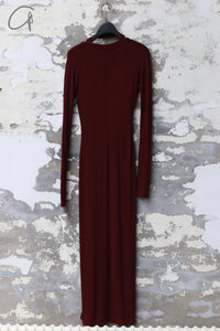 Peng Tai 24 Fall/Winter V-neck midi dress PT-PTW24C04-3
