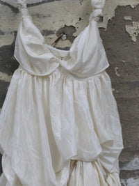 Pengtai 25 Autumn/Winter Asymmetrical Dress PT-PTW25C10-2-BEIGE WHITE